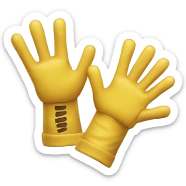 wolverine claws coming from a yellow glove sticker