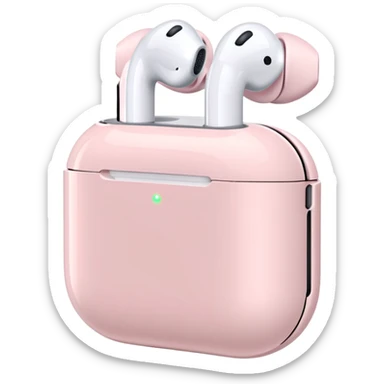Airpods max light pink  sticker