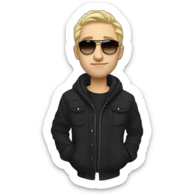 Morgenstern Russian rap artist sticker