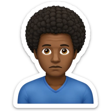 hombre afroamericano ca sado  sticker