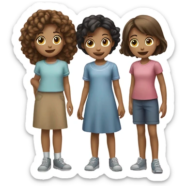 younger sister and older sister sticker