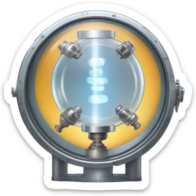 disk of quartz in valve vacum tube sticker