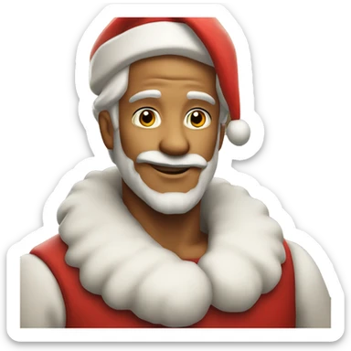 Extremely handsome santa clause sticker