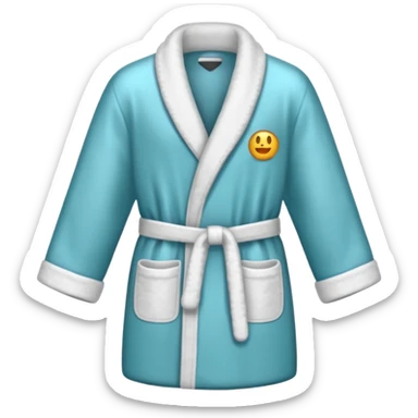 bathrobe sticker