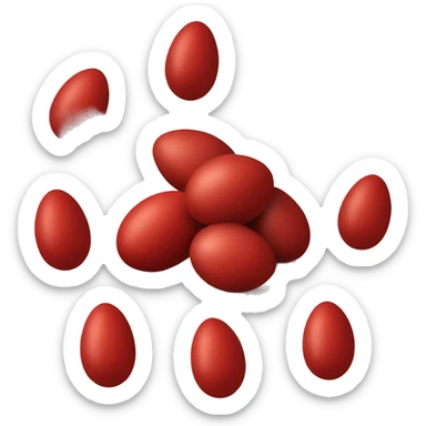 Christian Orthodox Easter red eggs sticker