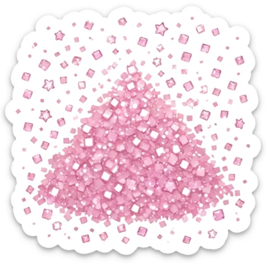 light pink sparkles sticker