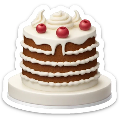 cake with vanilla  sticker