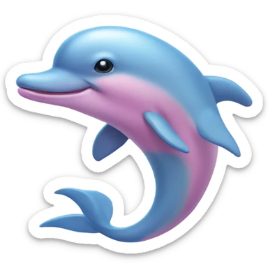 Pink dolphin  sticker