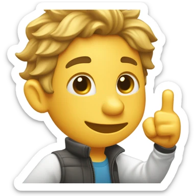 Créame un sticker de una persona haciendo el dab sticker