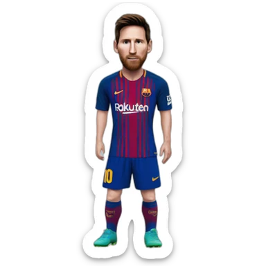 Messi qui fait caca sticker