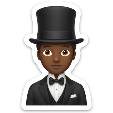 1800's African male sticker