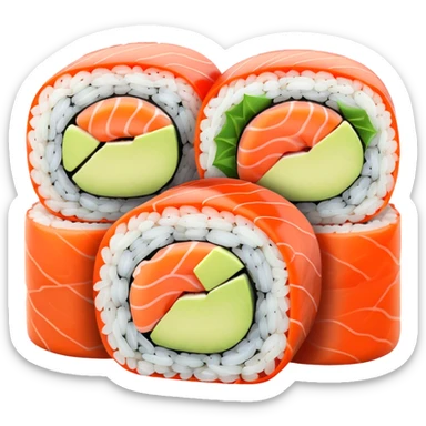 sushi role sticker