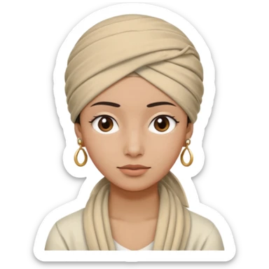 Plz a person who is young in emoji saradar ji no earings sticker