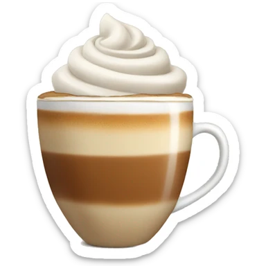 A beautiful coffee latte  sticker