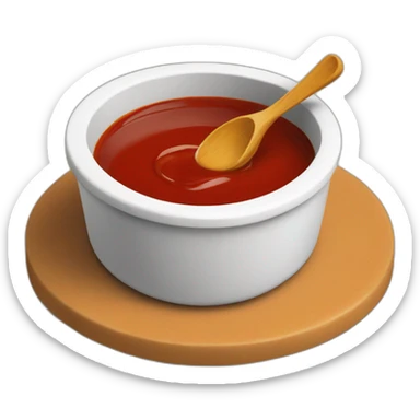 sauce in a dipping dish sticker