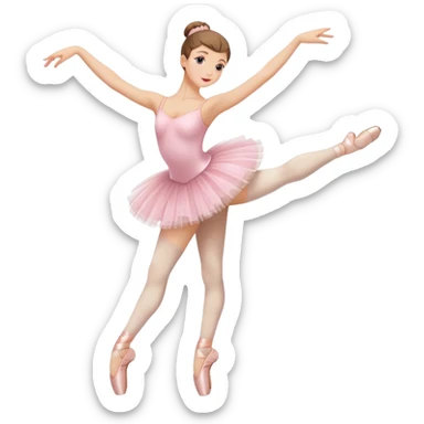 Coffee mug with ballerina legs in a pointe position wearing a ballet tutu sticker