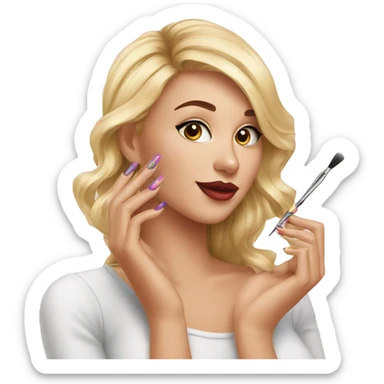 nail artist  sticker