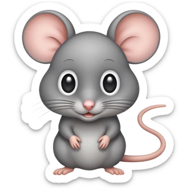 Mouse with big eyes sticker