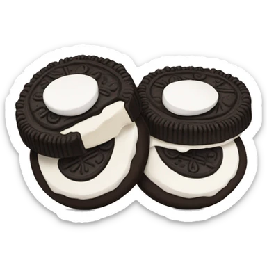 Two Oreos cookies sticker