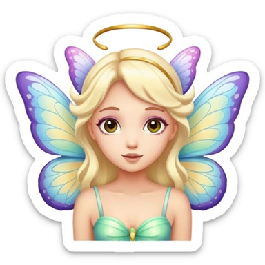 fairy Pastel butterfly  sticker