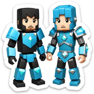 Roblox vs Minecraft  sticker