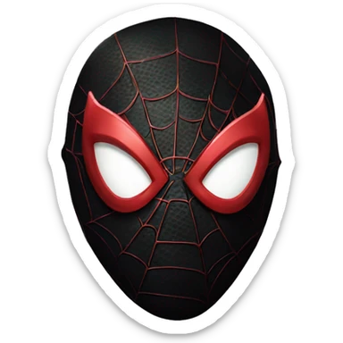 Miles Morales Spiderman with mask sticker