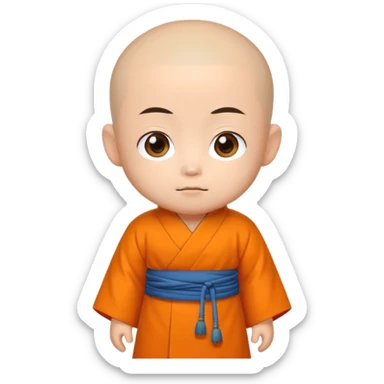 Tang Monk chibi animation style sticker
