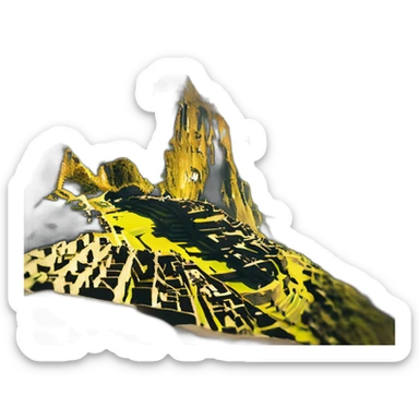 Machu picchu perú iOS  sticker