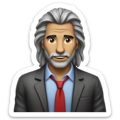 Hombre lobo oficinista sticker