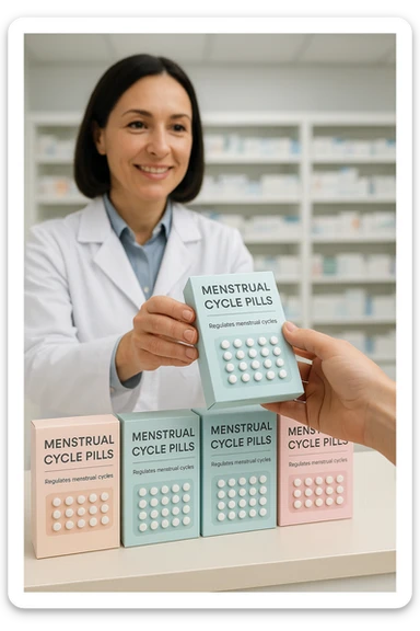 vendita di pillole per ciclo mestruale sticker