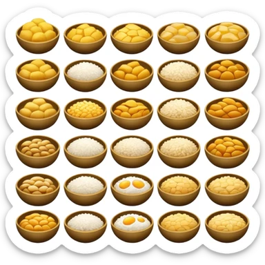 distintos tips de pan y arroz sticker