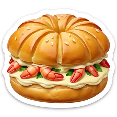 Un choux à la crevette (au lieu d’un choux à la crème) sticker