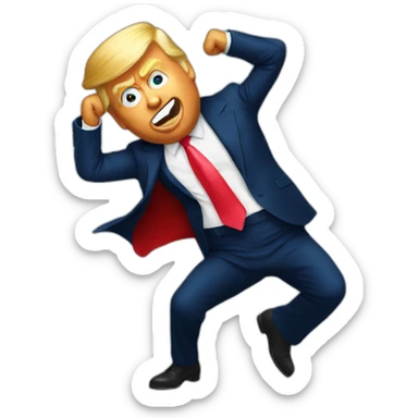 Donald Trump doing twerking sticker