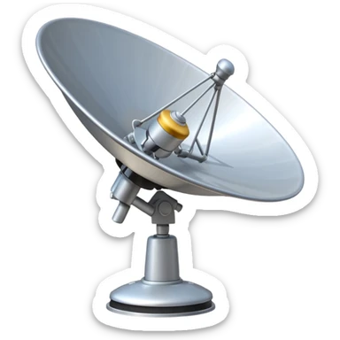 satellite dish signal sticker