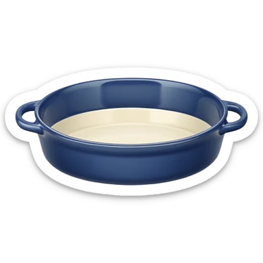 Plat à gratins sans rien à l’intérieur sticker