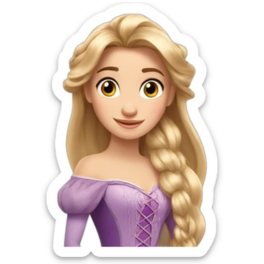 Disney Princess tangled in realistic style sticker
