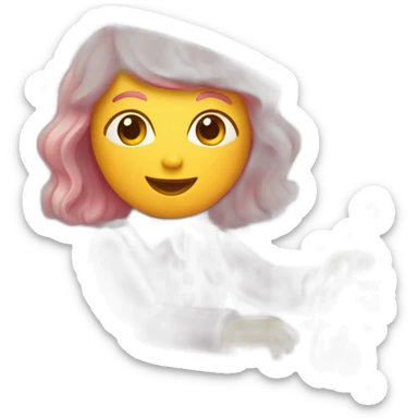 conductrice voiture habillée rose sticker