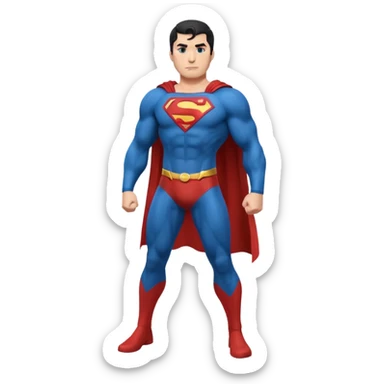 Superman full body emoji sticker
