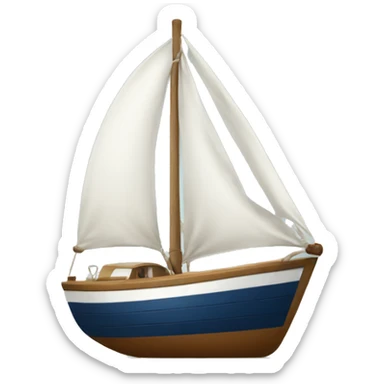 Sailing boat sticker