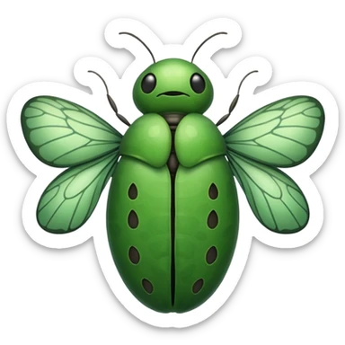 Pupa mariposa sticker