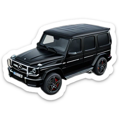 Black Mercedes g63 sticker
