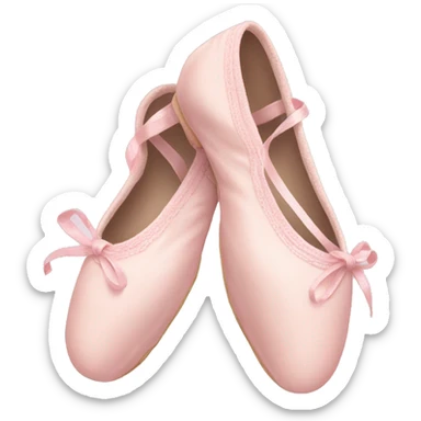 Pale pink ballet shoes sticker