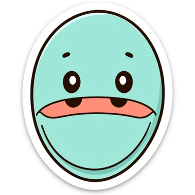 delicious food with drooling face sticker