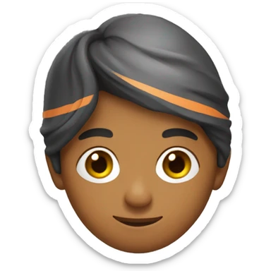 indian boy making solo travel in thailand sticker