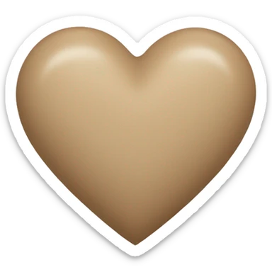 Beige Heart sticker