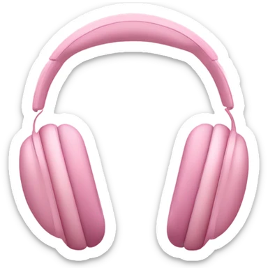 Pink Airpods Max with small Pink bows sticker