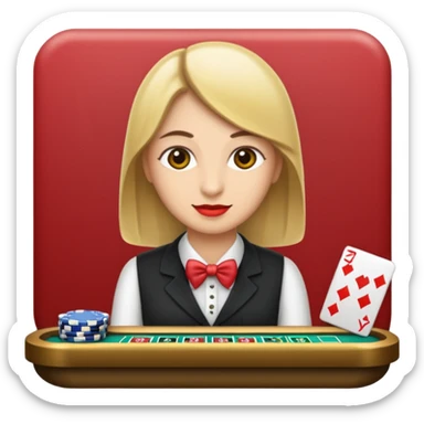 casino cashier sticker