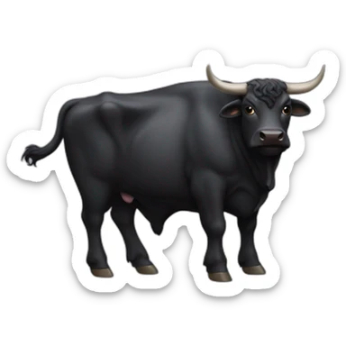 black BULL TERIER sticker