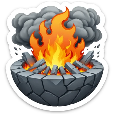 World being destroyed sticker