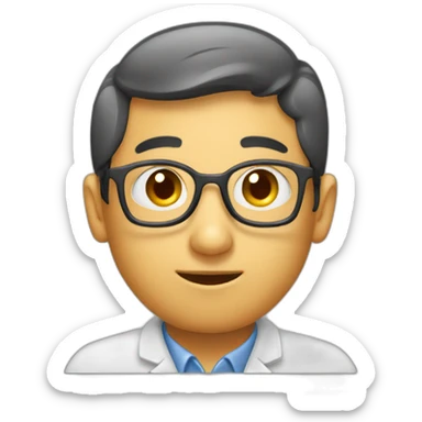 mathematician cupping ear sticker